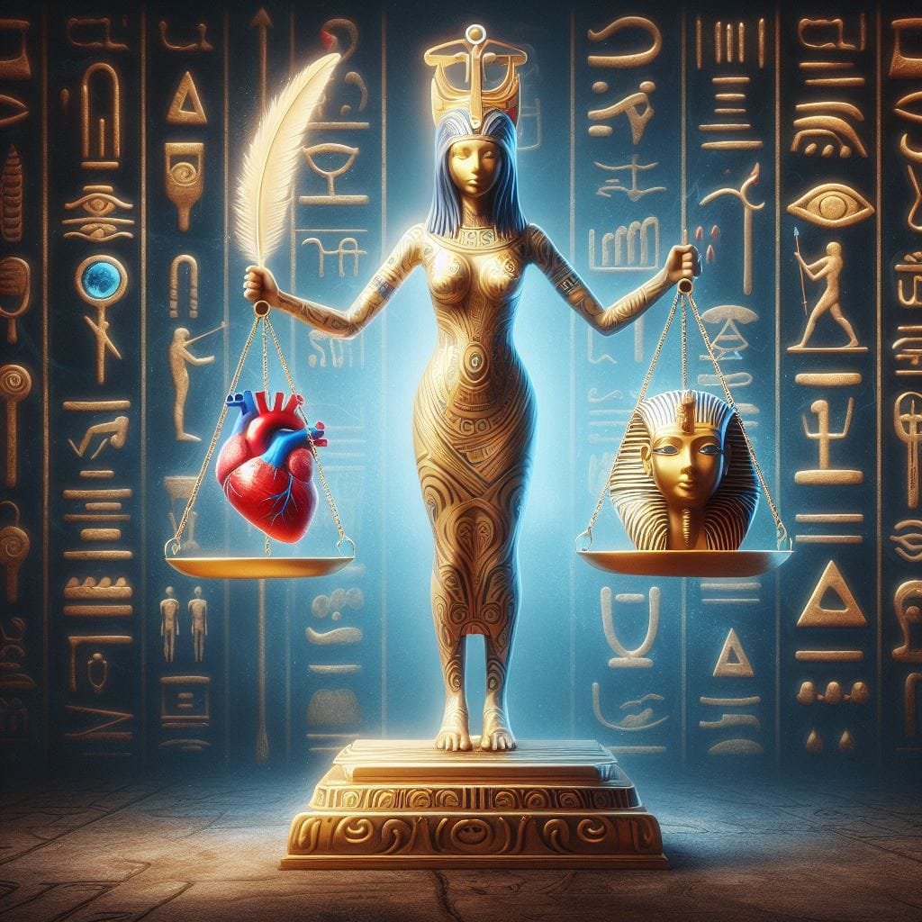 صورة بالذكاء الصناعي لتوضح تأثير الحضارة المصرية و أساطيرها