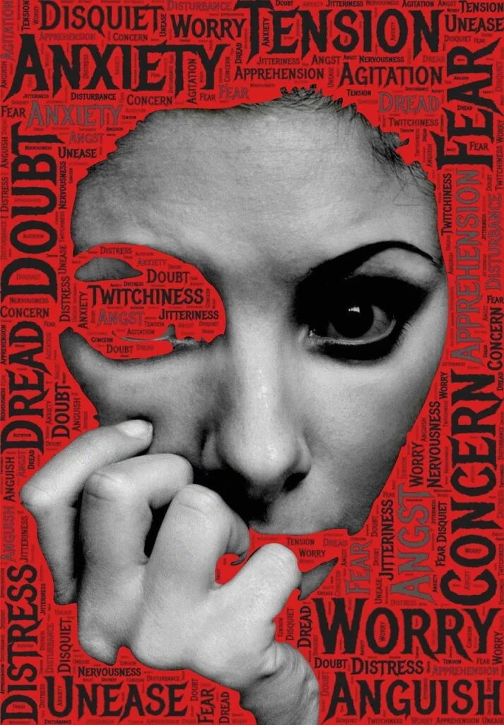 anxiety in red