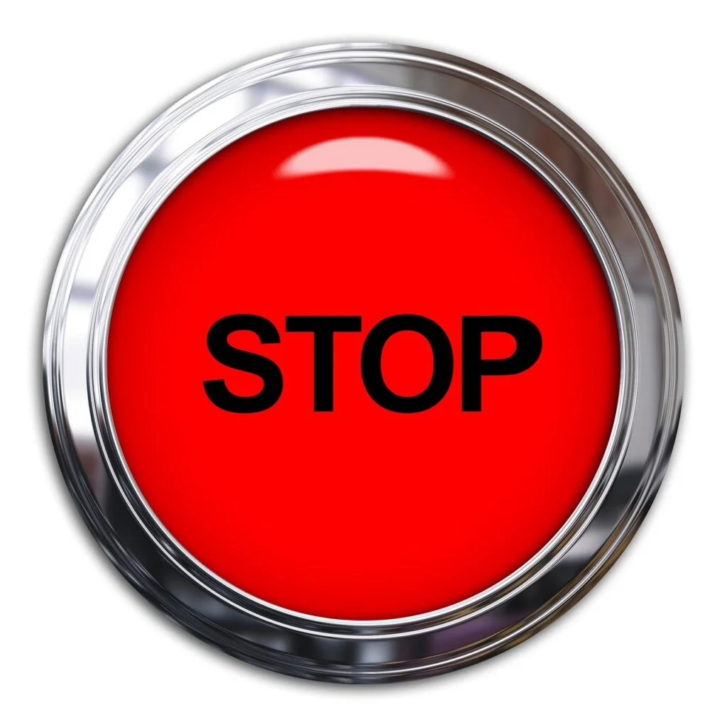 A red stop sign