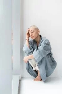 A sad girl due to abandonment
